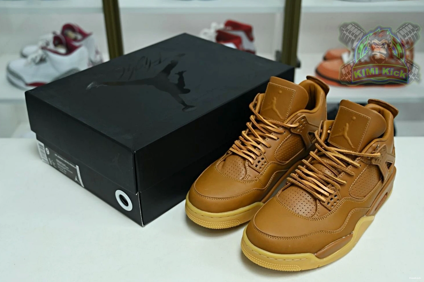 Kimikick ginger 1887 Jordan Jordan 4 Air wheat retro Affordable 0610